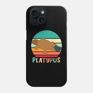 Vintage retro platypus Phone Case