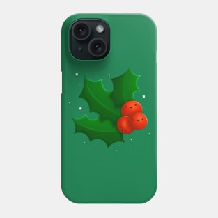 Super Cute Christmas Holly Phone Case