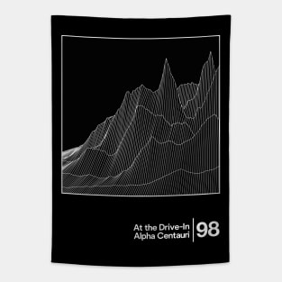 At the Drive-In - Alpha Centauri / Minimal Graphic Artwork Design Tapestry