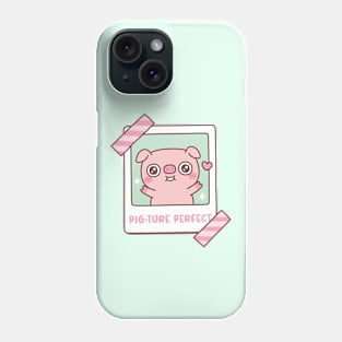 Cute Piggy Pig-ture Picture Perfect Pun Photo Funny Phone Case
