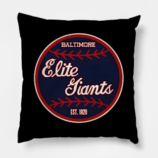 Baltimore Elite Giants Baseball Team Pillow