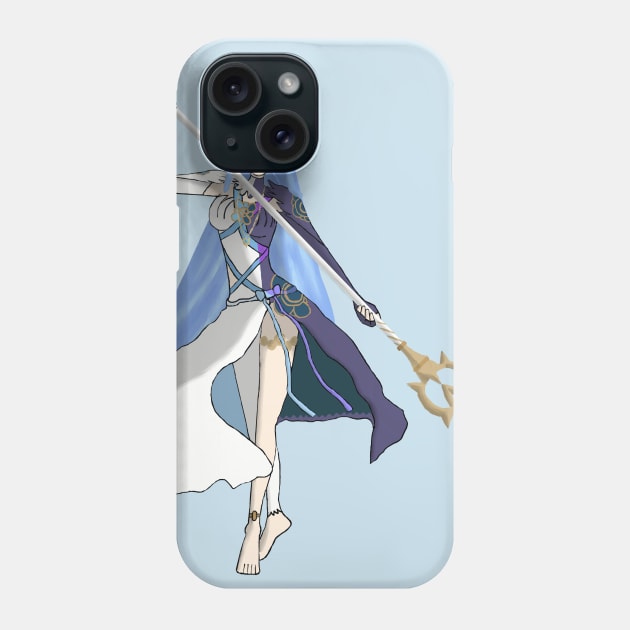 Azura, Lady of the Lake, My Queen drawing Phone Case by lotrdude13