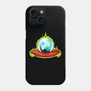 Glass Sphere With Green Shimmer Fortune Teller Halloween Phone Case