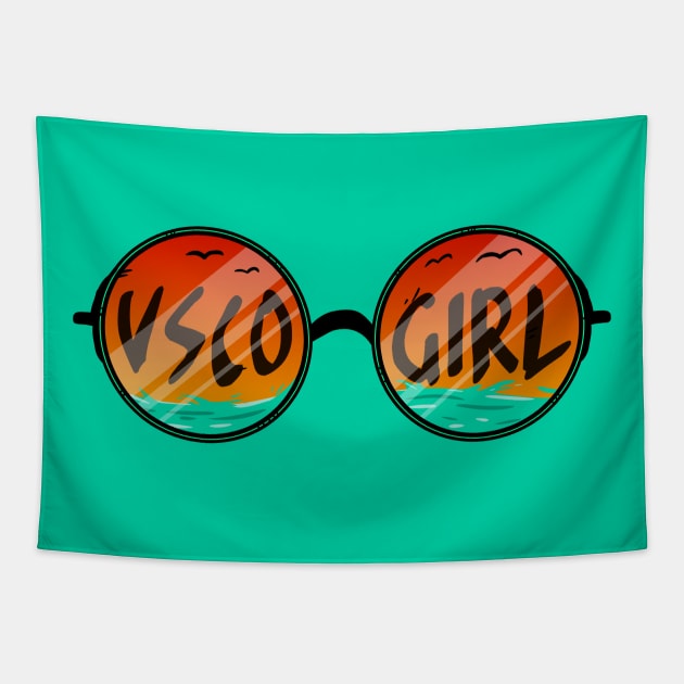 VSCO GIRL vintage sunglasses summer beach Tapestry by A Comic Wizard