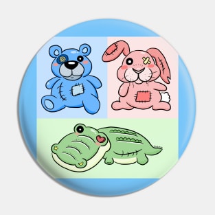 Animal plushies Pin