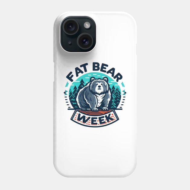Fat Polar Bear Week Phone Case by SimpliPrinter