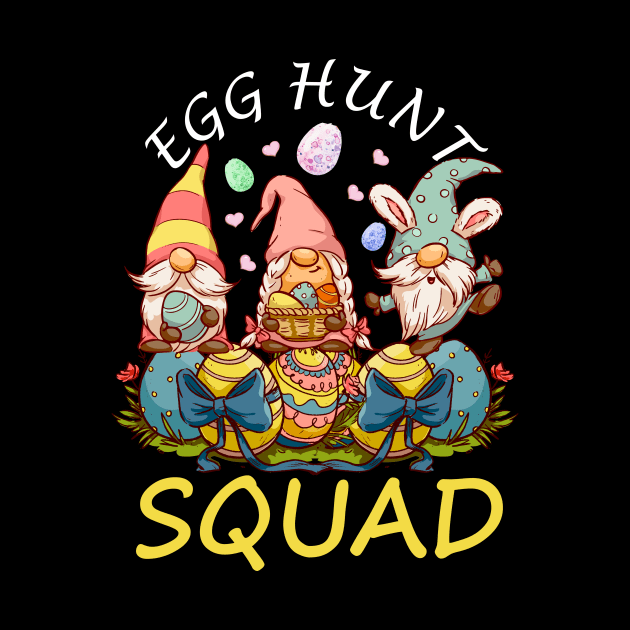 Egg Hunt Squad Easter Funny Gnomes Lovers Gift by AlmaDesigns