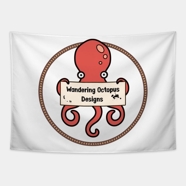 Wandering Octopus Designs Logo Tapestry by Wandering Octopus Designs