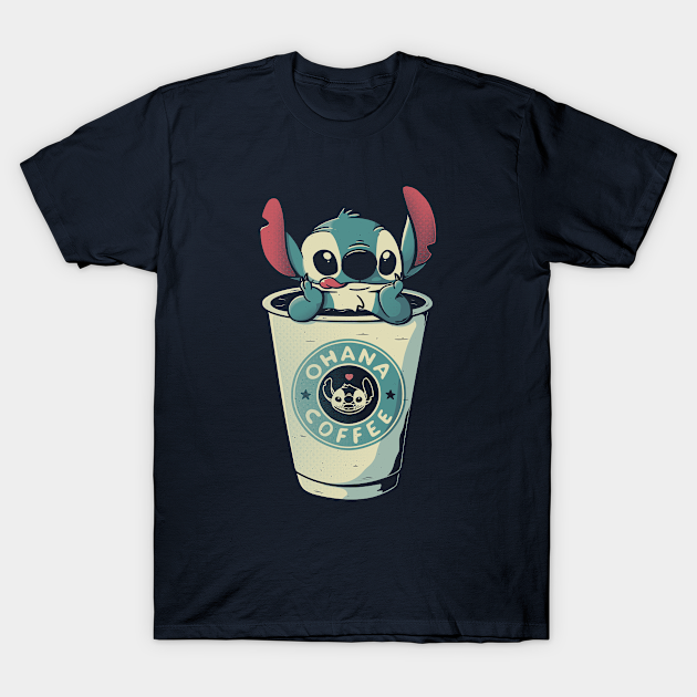 Ohana Coffee - Lilo And Stitch - T-Shirt