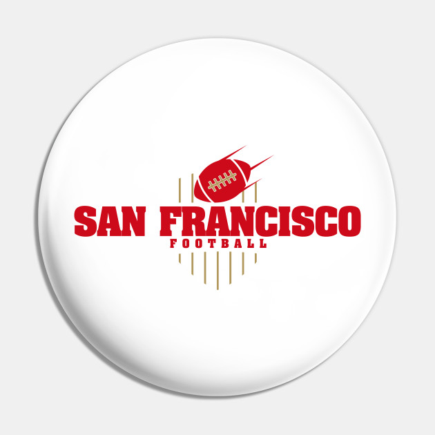 Nfl San Francisco 49ers Team Colors Nfl Pin Teepublic
