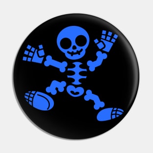 Skeleton Jig - Blue Edition Pin