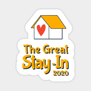 The Great Stay In | Indoor Quarantine Gift Idea | Wash Your Hands | Social Distance Introvert Gift | Self Quarantine | Stay in Home Magnet