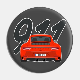 911 gts car red edition Pin