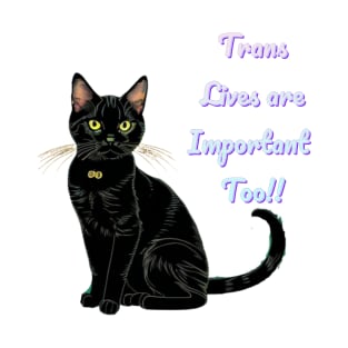 Batman says... Trans Lives Are Important Too! T-Shirt