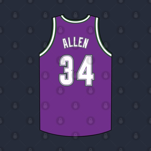 Ray Allen Milwaukee Jersey Qiangy by qiangdade