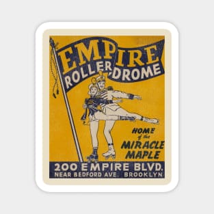 Empire Brooklyn Roller Rink Vintage Defunct Skating Club Magnet