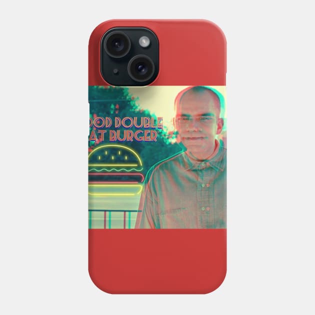 Double meat burger Phone Case by Chupacabra8