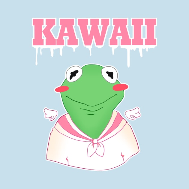 Kawaii kermit the frog by mamitheartist by MamiTheArtist