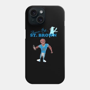 Amon-Ra St. Brown Lions Drawing Phone Case