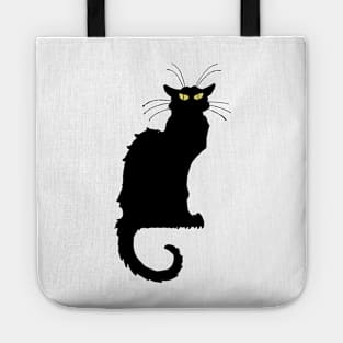 Black Cat Long Whiskers Tote