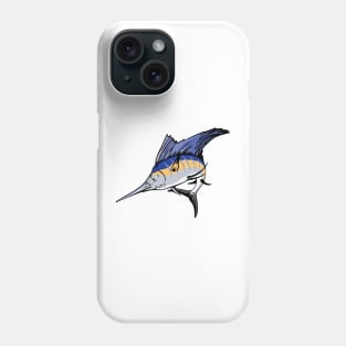 Billfish Jumping Side Retro Phone Case