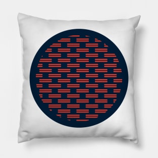 Red n blue dash dash Pillow