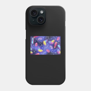 Whimsigoth Constellation Crystals on Blue Phone Case