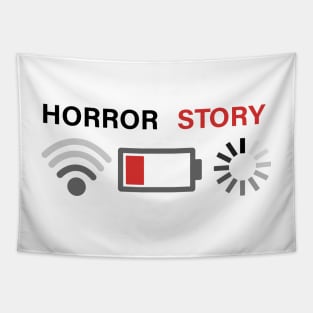 Horror Story No Wifi Tapestry