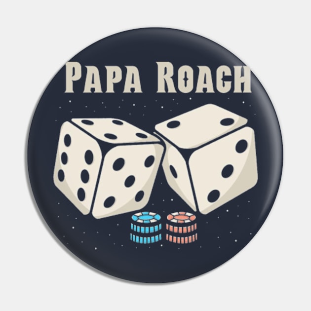 Papa Roach Dice Pin by Hsamal Gibran