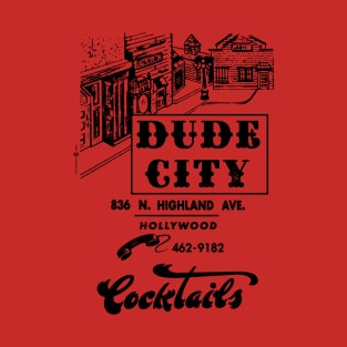 Retro Vintage Dude City Gay Bar T-Shirt