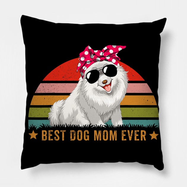 Best Pomeranian Mom Ever Pillow by eldridgejacqueline