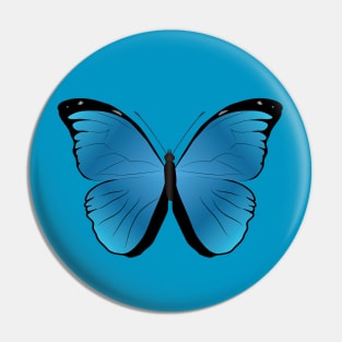 Morpho menelaus blue butterfly Pin