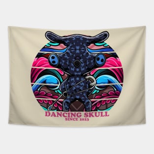 dancing pig nose Tapestry