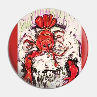 Larry the Lobster Pin