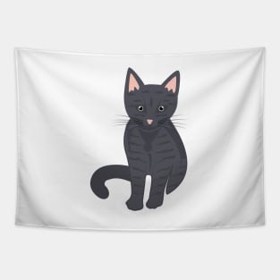 Cute black cat Tapestry