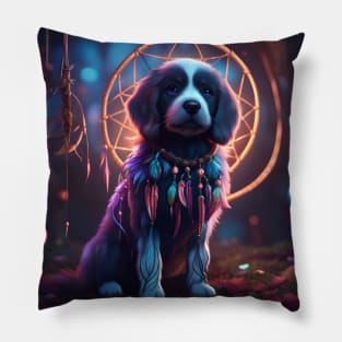 Puppy Artist Pillow