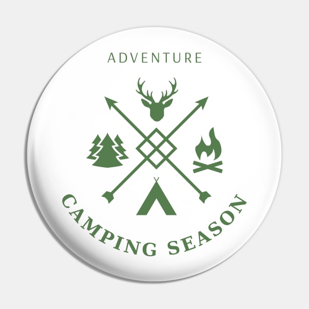 Camping Pin by Design301