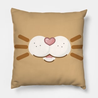 Cat Face orange tabby Pillow