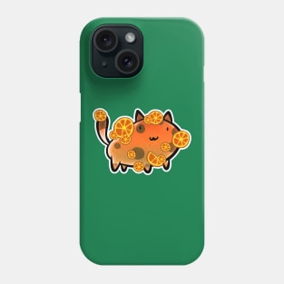 Orange Fruit Cat Phone Case