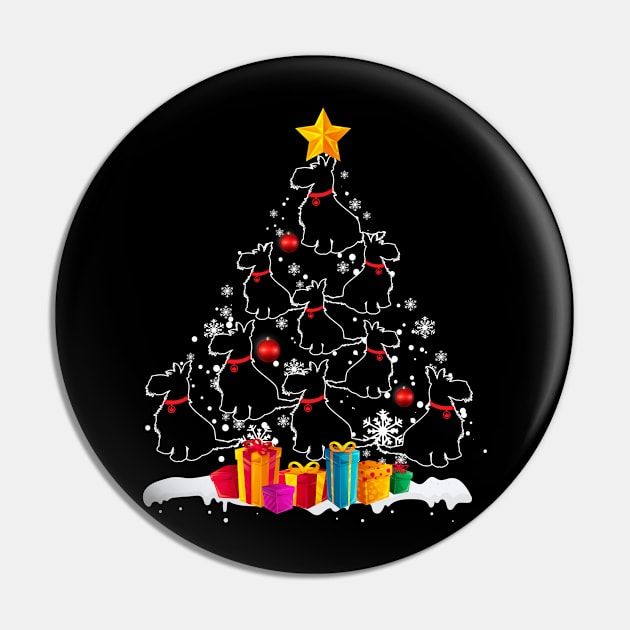 Scottish Terrier Christmas Tree Merry Xmas Pin by AstridLdenOs