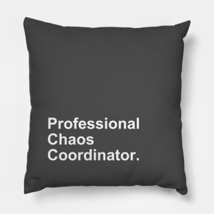 Professional Chaos Coordinator Funny Gift Pillow