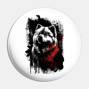 Chow Chow Portrait Pin