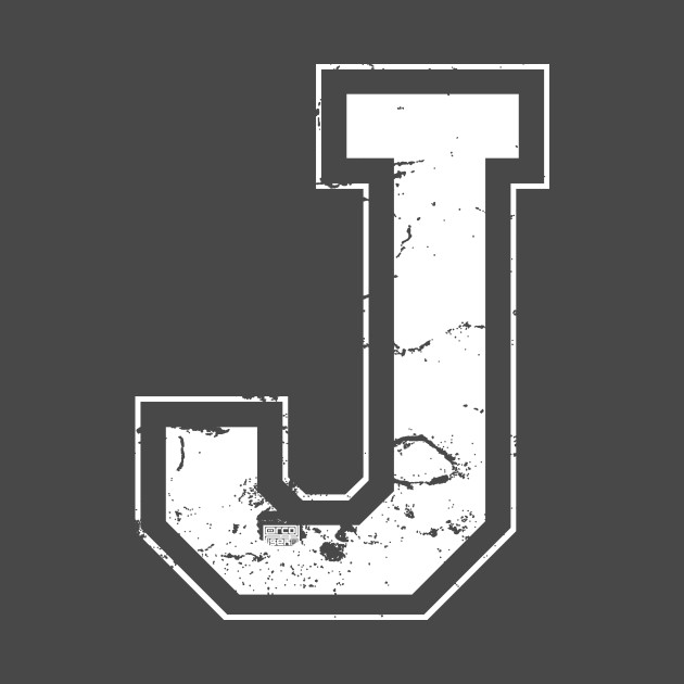 Initial Letter J White Jersey Sports Athletic Player Jersey Letter J Mug Teepublic