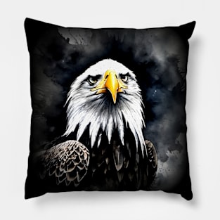 Watercolor eagle artwork Pillow