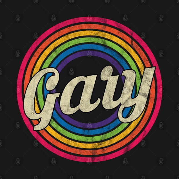 Gary - Retro Rainbow Faded-Style by MaydenArt