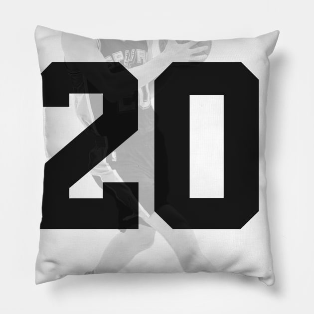 Manu Ginobili 20 Pillow by Legendary