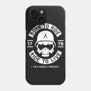 BIKER - BORN TO RIDE RIDE TO LIVE Phone Case