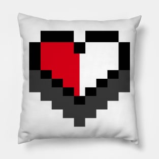 8 bit gamers heart Pillow