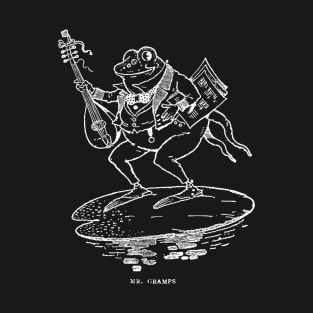 Frog Musician Antique Illustration T-Shirt