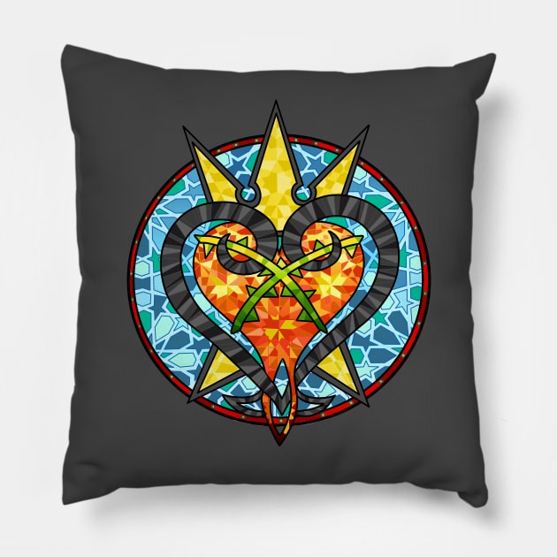 Hearts of Glass Pillow by paintchips
